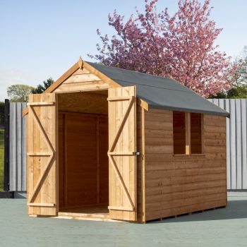 Shire Value Overlap Double Door Apex Shed 8x6 image