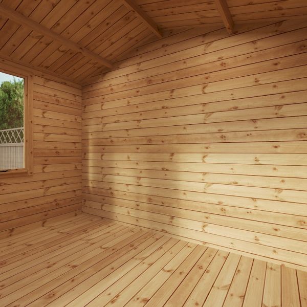 Mercia Log Cabin 3.3m x 3.0m - 19mm