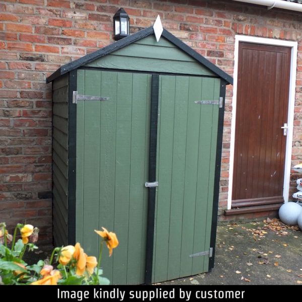 Shire Pressure Treated Overlap Windowless Shed 4x3 with Double Doors