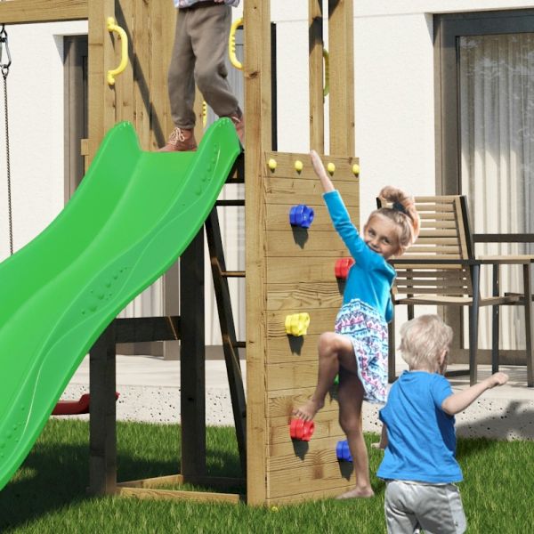 Shire Rumble Ridge Rock Wall Climber With Double Swing