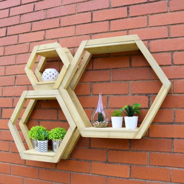 Zest Honeycomb Shelf Set