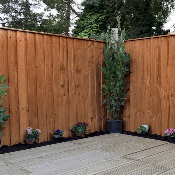 4ft x 6ft Featheredge Pressure Treated Fence Panel