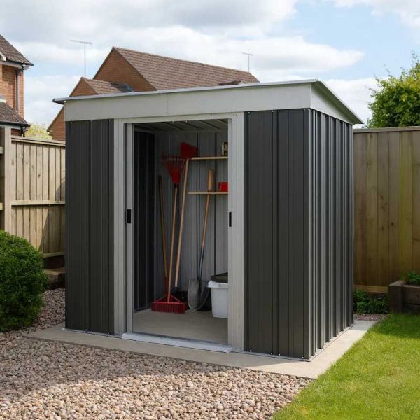 Yardmaster Store-All 84APZ Pent Metal Shed 2.24 x 1.04m