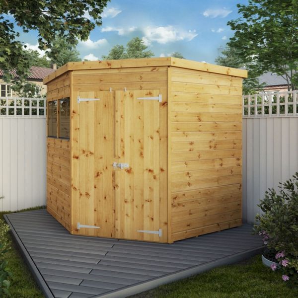 Mercia Shiplap Corner Shed 7x7