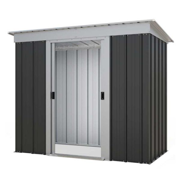 Yardmaster 84APZ Pent Metal Shed with Floor Support Frame 2.24 x 1.04m