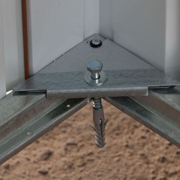 Yardmaster 1010AEYZ Metal Shed with Floor Support Frame 2.85 x 2.85m