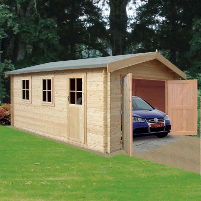 Shire Bradenham 28mm Log Cabin Garage 13x12