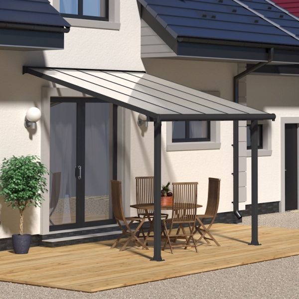 Palram - Canopia Olympia Patio Cover 3m x 3.05m Grey Clear