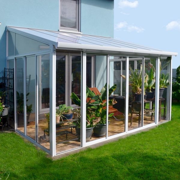 Palram - Canopia Sanremo Veranda White White 3m x 4.25m-58522 
