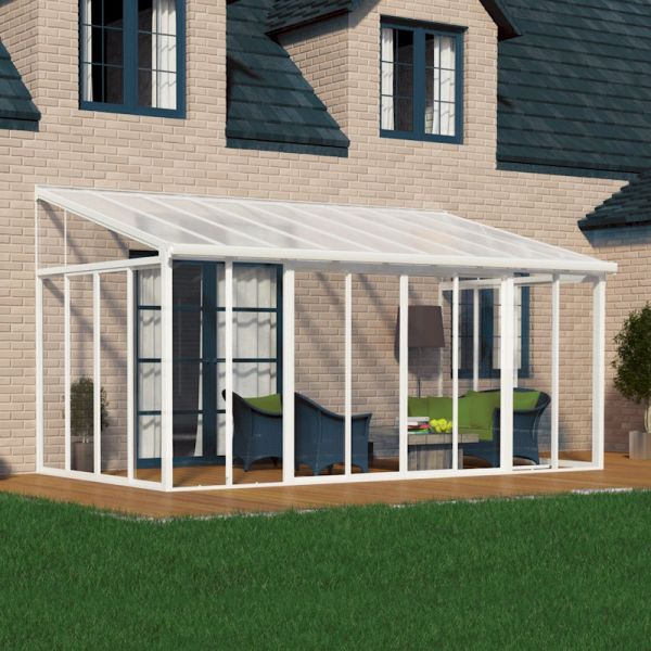 Palram - Canopia Sanremo Veranda White White 3m x 5.46m-58524 