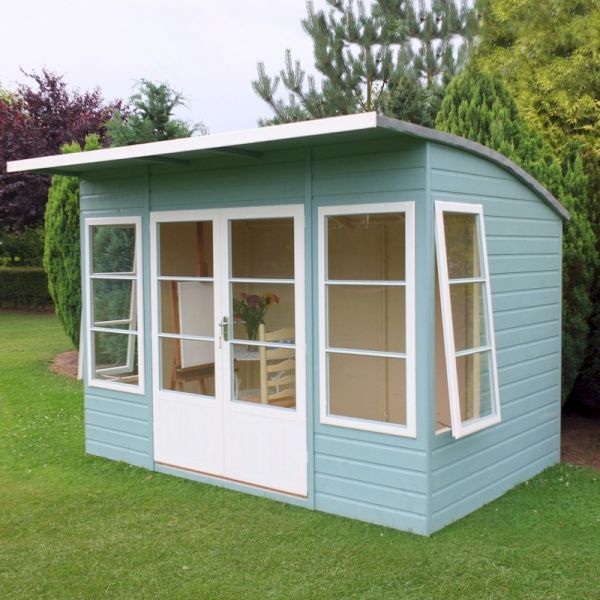 Shire Honey Brown Orchid Summerhouse 10X6 Size 10