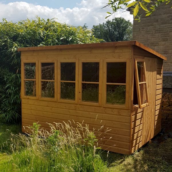 Shire Sun Pent Potting Shed 10x8 - Right Door