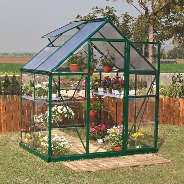 Palram - Canopia Hybrid 6x4 Greenhouse - Green