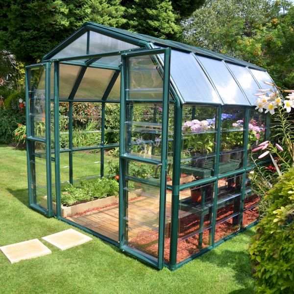 Palram - Canopia Grand Gardener Clear 8x8 Greenhouse