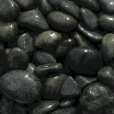 Deco-Pak Black Cobbles Decorative Stone Bulk Bag