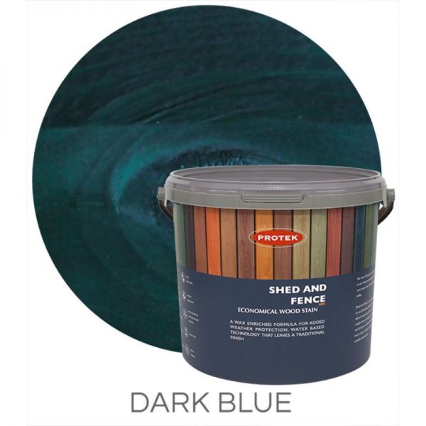 Protek Shed and Fence Stain - Dark Blue 25 Litre