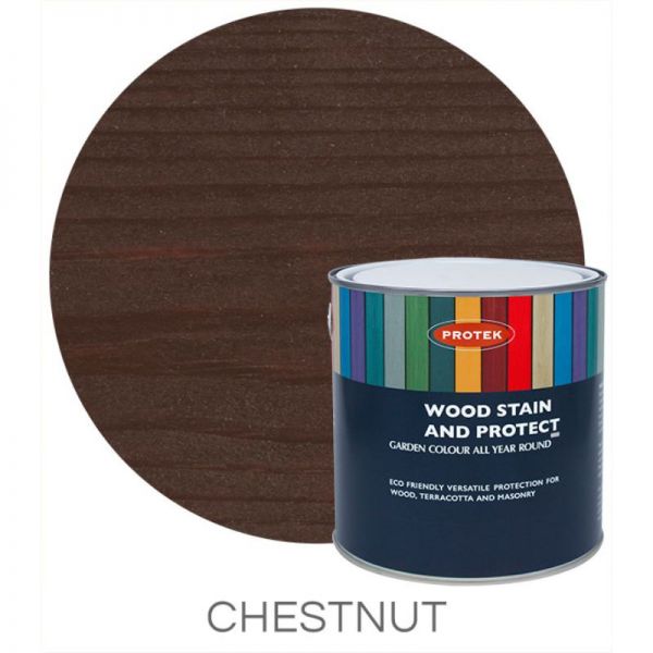Protek Wood Stain & Protector - Chestnut 1 Litre