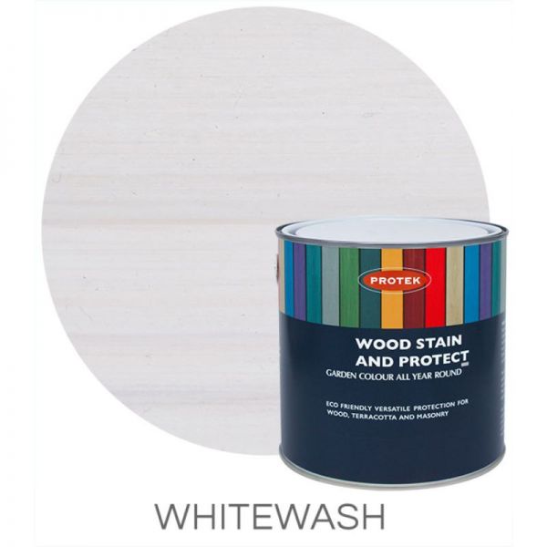 Protek Wood Stain & Protector - Whitewash 1 Litre