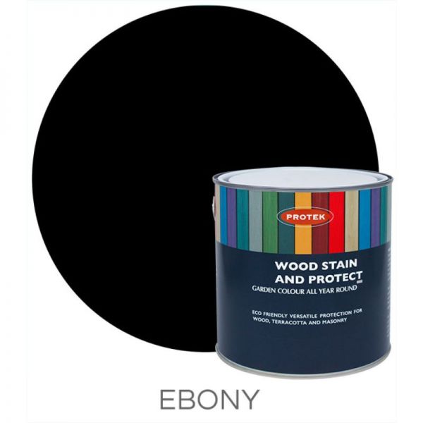 Protek Black Wood Stain & Protector - Ebony Litre Size 25