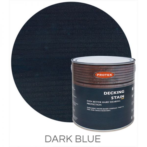 Protek Decking Stain - Dark Blue 2.5 Litre
