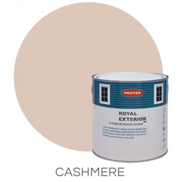 Protek Brown Royal Exterior Wood Stain - Cashmere Litre Size 1