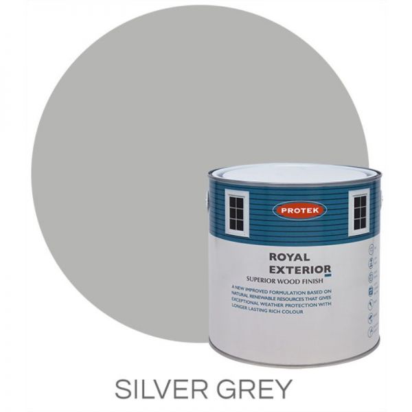 Protek Royal Exterior Wood Stain - Silver Grey 1 Litre