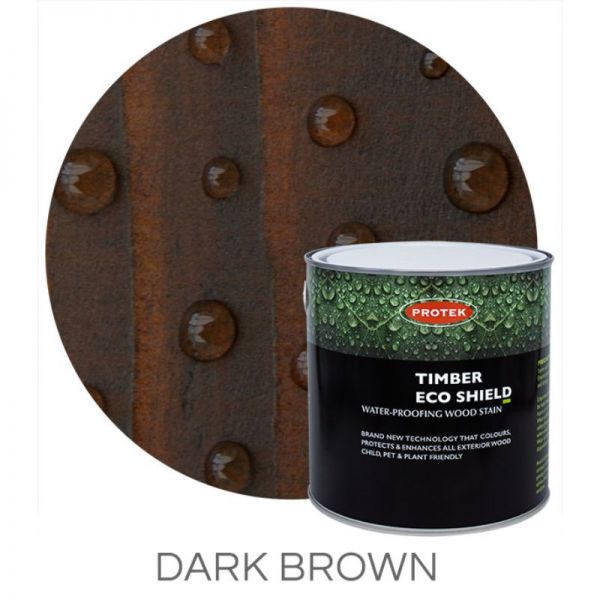 Protek Timber Eco Shield Treatment - Dark Brown 1 Litre