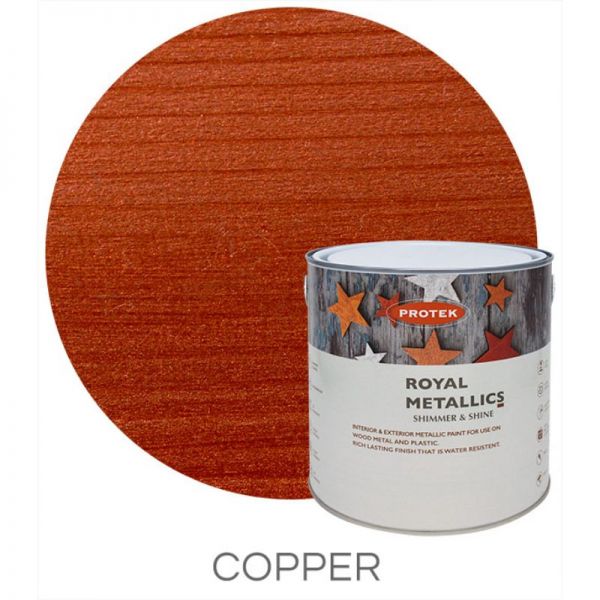 Protek Royal Metallics Paint - Copper 1 Litre