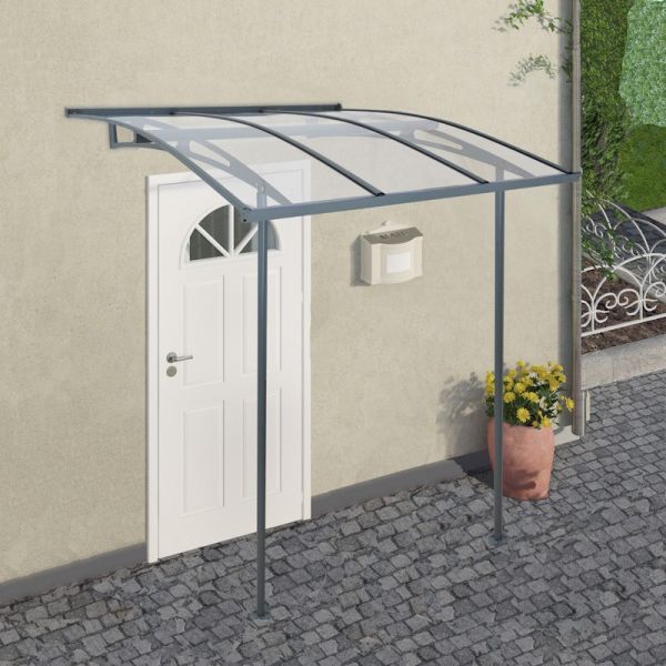 Palram - Canopia Door Canopy Vega 2000 Grey Clear-59599 