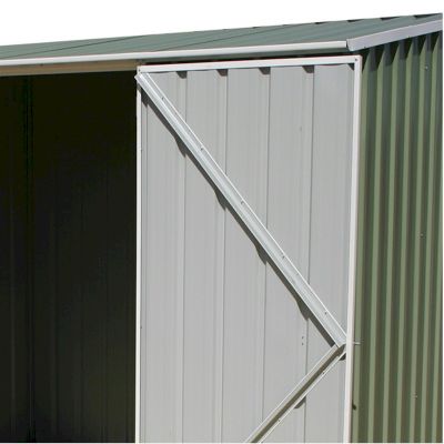 Absco Space Saver Pale Eucalyptus Metal Shed 3.0 x 1.52m