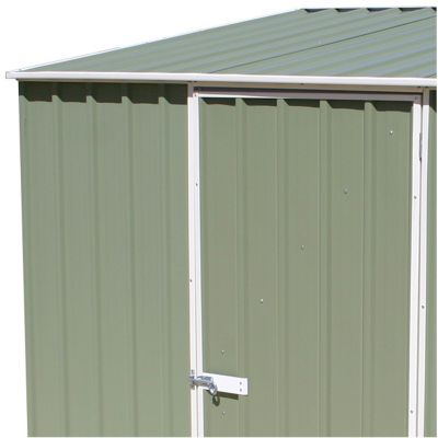 Absco Space Saver Pale Eucalyptus Metal Shed 2.26 x 0.78m