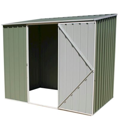 Absco Space Saver Pale Eucalyptus Metal Shed 2.26 x 0.78m