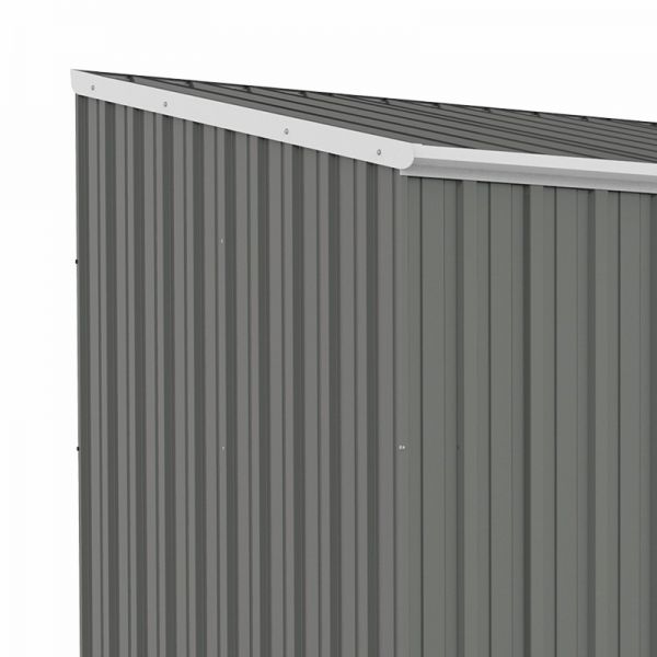 Absco Space Saver Woodland Grey Metal Shed 2.26m x 1.52m