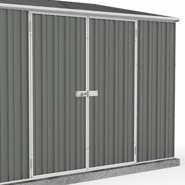 Absco Space Saver Woodland Grey Metal Shed 3.0m x 1.52m