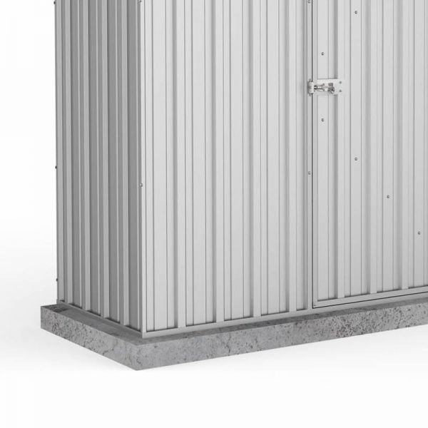 Absco Space Saver Zinc Metal Shed 2.26m x 0.78m