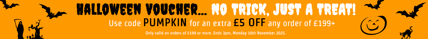 Halloween Voucher... No Trick, Just A Treat... 5 Pounds OFF any order of 199.00 or more