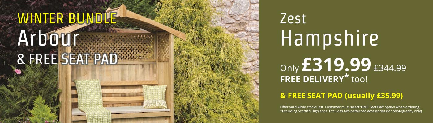 Winter Bundle - Hampshire Arbour & FREE Seat Pad - Only £319.99!