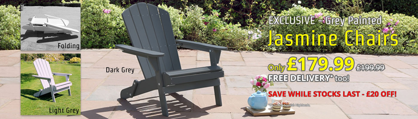 Exclusive - Grey Painted Jasmine Chairs