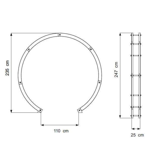 Grange Free Standing Flower Circle (with Bolt Down Brackets)