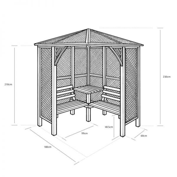Grange Valencia Corner Arbour