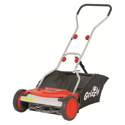 Grizzly Manual Lawn Mower 38cm Cut