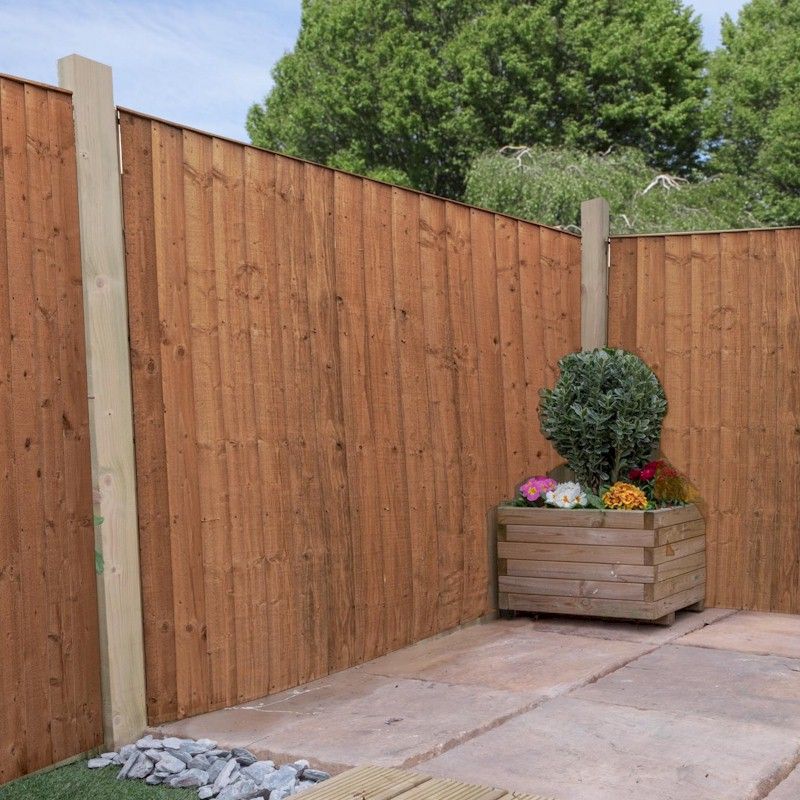 5ft x 6ft Featheredge Pressure Treated Fence Panel One Garden