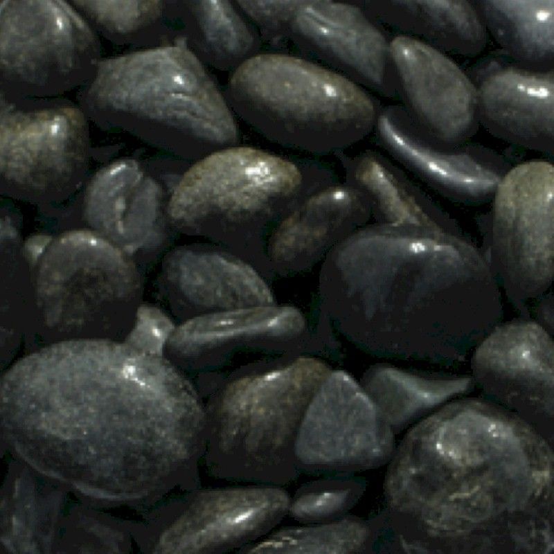 Deco-Pak Black Cobbles Decorative Stone Bulk Bag - One Garden