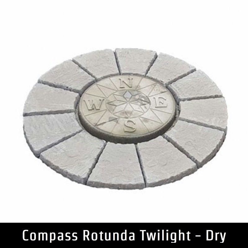 Deco-Pak Compass Rotunda Twilight Paving Kit 1.2m - One Garden