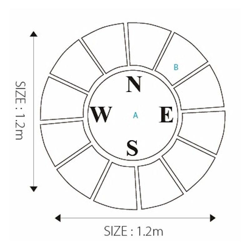 DecoPak Compass Rotunda Twilight Paving Kit 1.2m One Garden