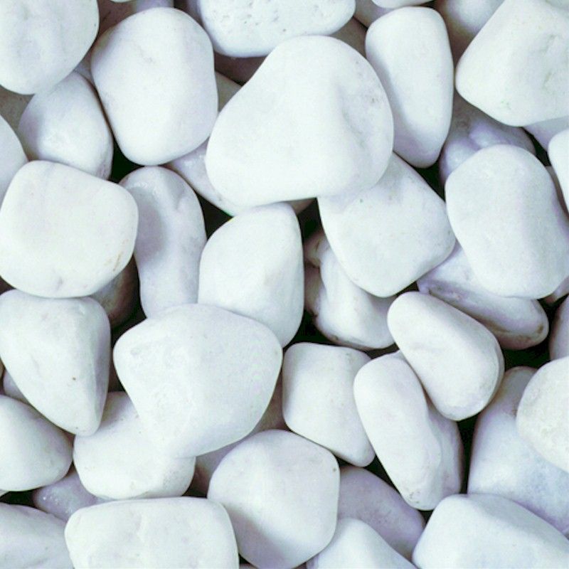 Deco-Pak White Cobbles Decorative Stone Bulk Bag - One Garden