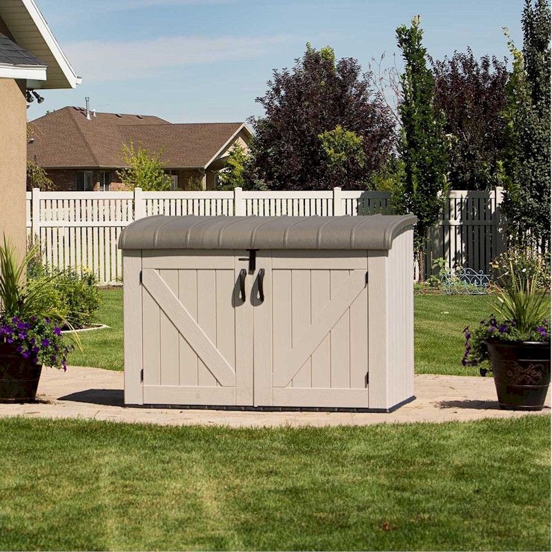 Lifetime Horizontal Plastic Storage Unit - One Garden