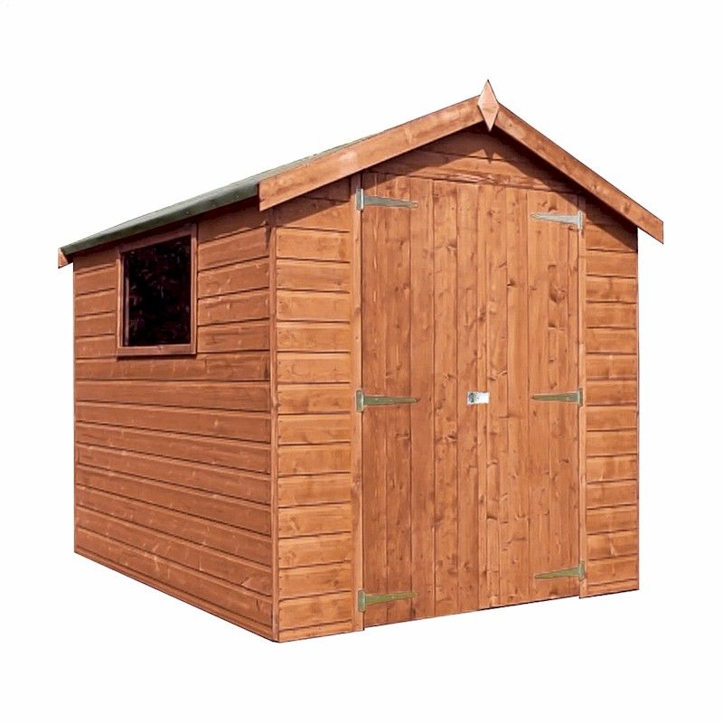 mercia premium pressure treated shiplap apex shed 8x6