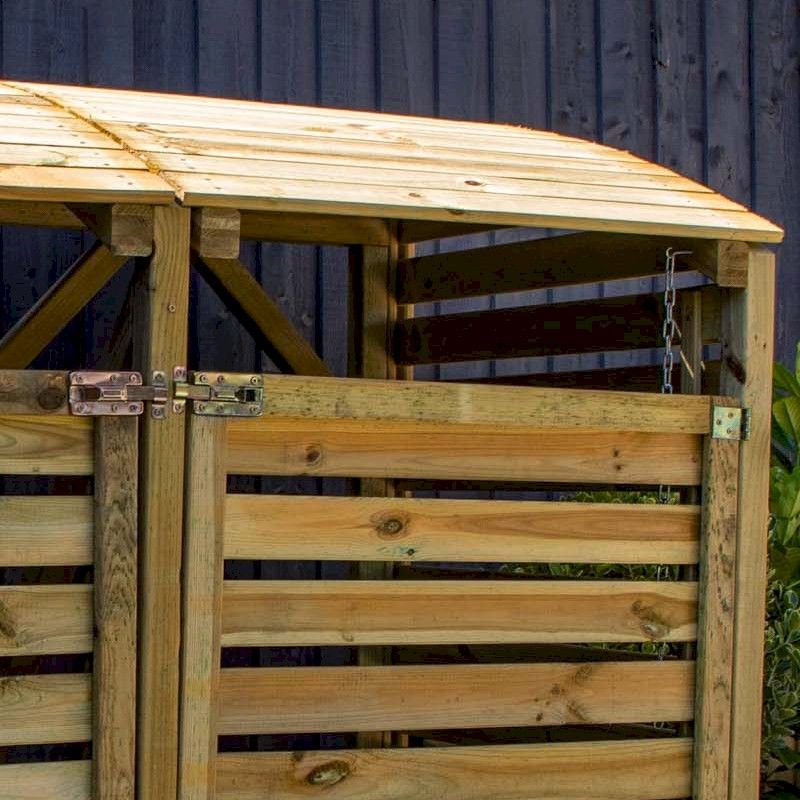 Mercia Pressure Treated Double Bin Store One Garden