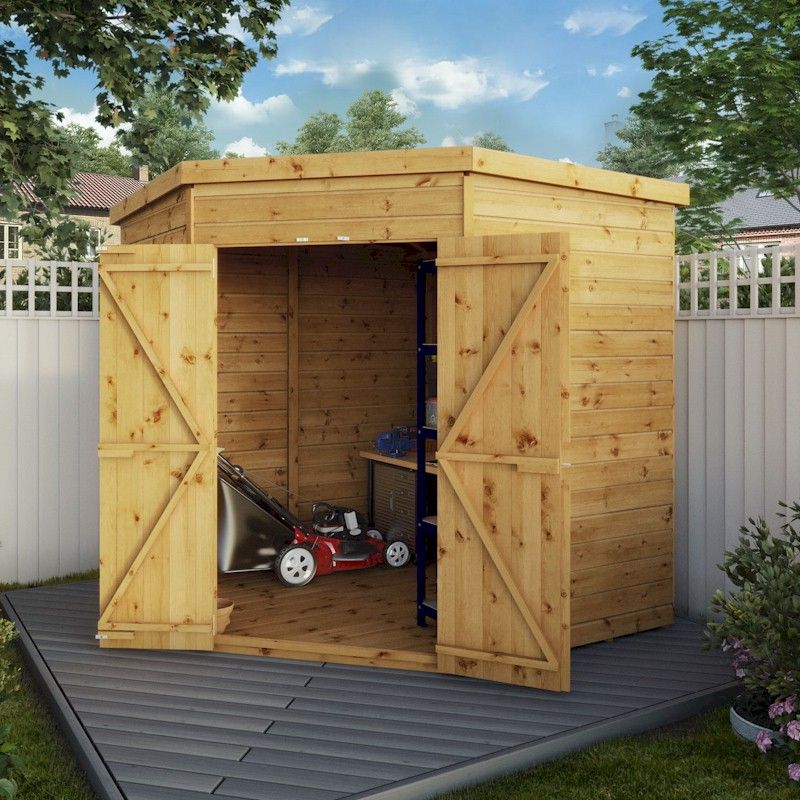 Mercia Shiplap Corner Shed 7x7 One Garden